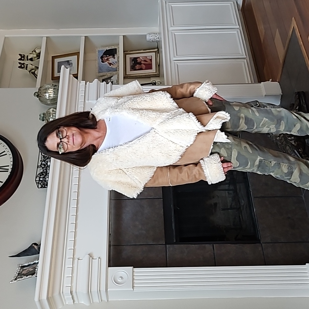 Faux suede woman's jacket small